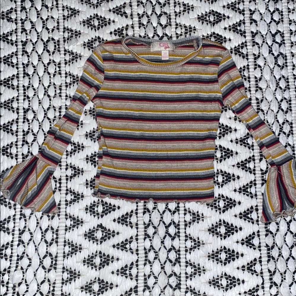 Toddler girl size 2t striped long sleeve